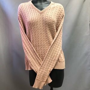 Vintage Lord Jeff Cable Knit Sweater 100% Cotton